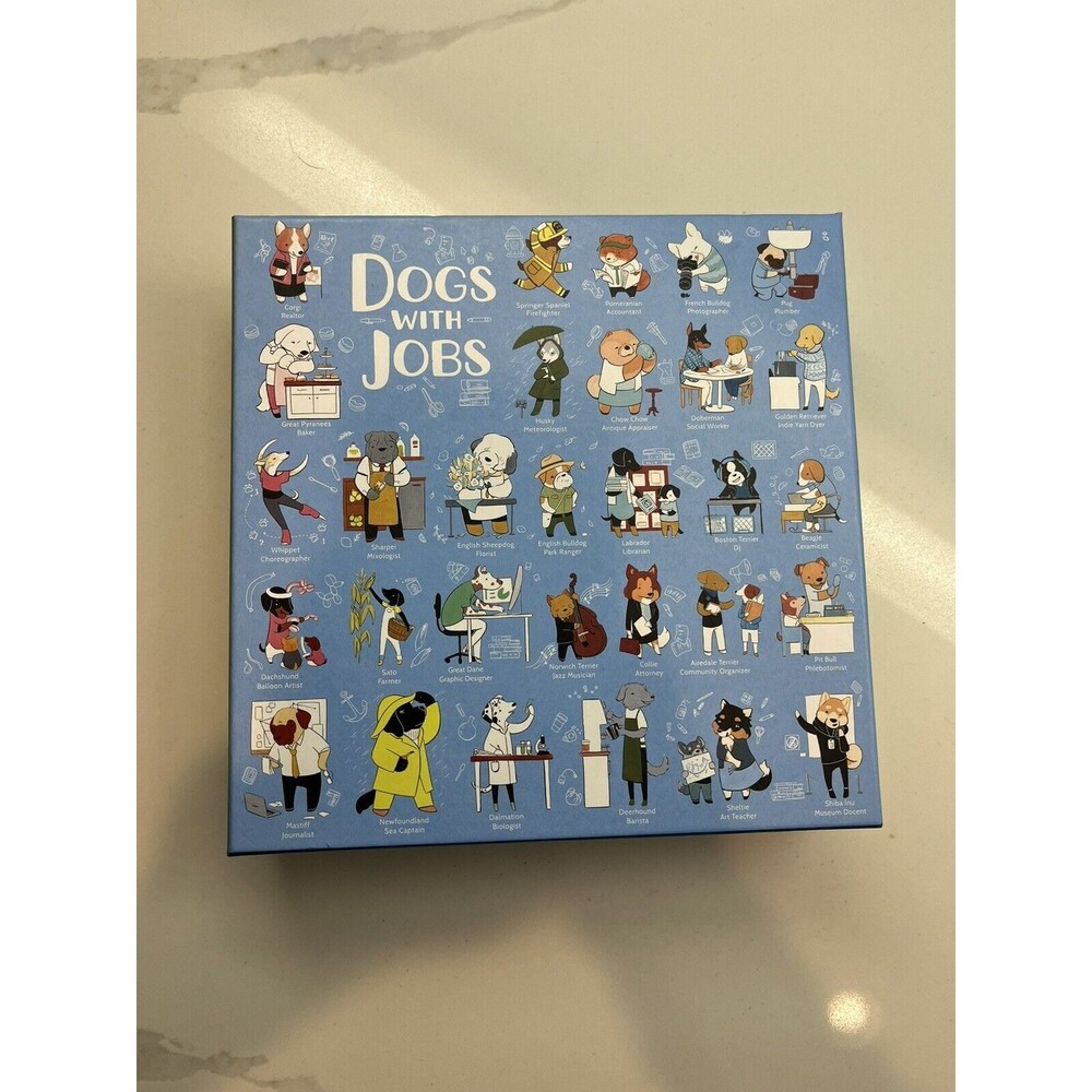 DOGS WITH JOBS Galison Jigsaw Puzzle 500 Pieces 20” x 20” Complete 100%